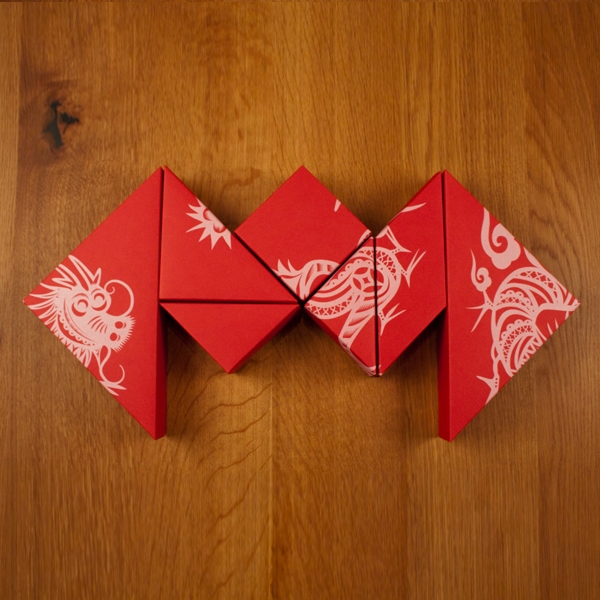 春節(jié)禮品盒包裝設(shè)計(jì)，新年七巧板的妙用
