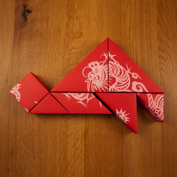 春節(jié)禮品盒包裝設(shè)計(jì)，新年七巧板的妙用