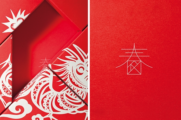 春節(jié)禮品盒包裝設(shè)計(jì)，新年七巧板的妙用