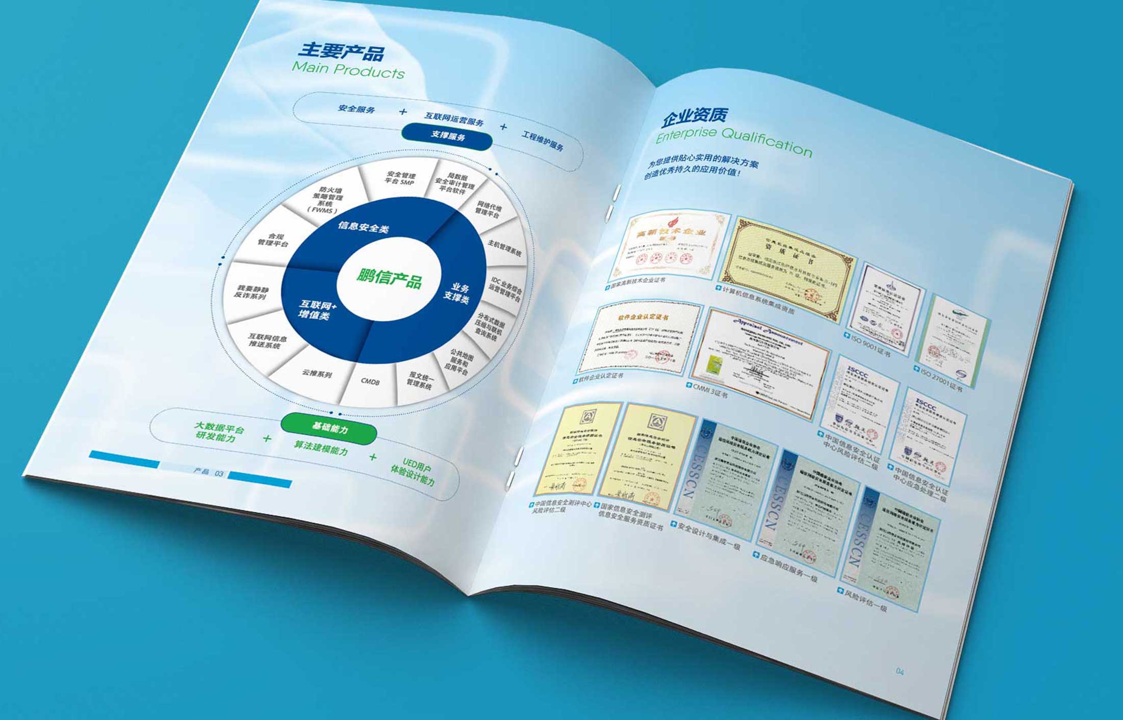 鵬信科技宣傳冊設計